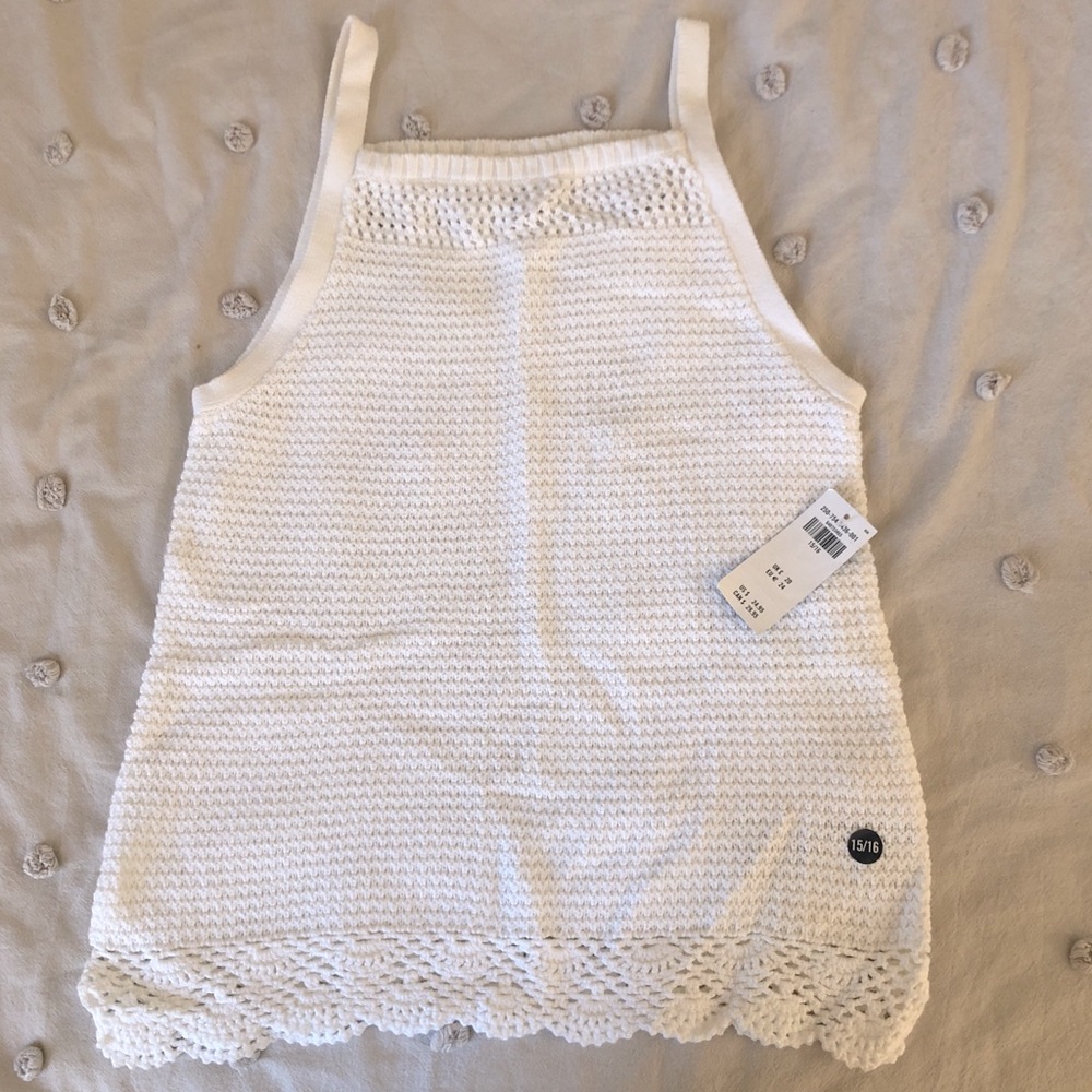 🚨ABERCROMBIE KIDS - Kids White Knit Tank